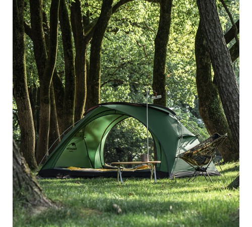 Палатка Naturehike Bear-UL2 NH20ZP108 20D двухместная, зеленая, 6927595747711
