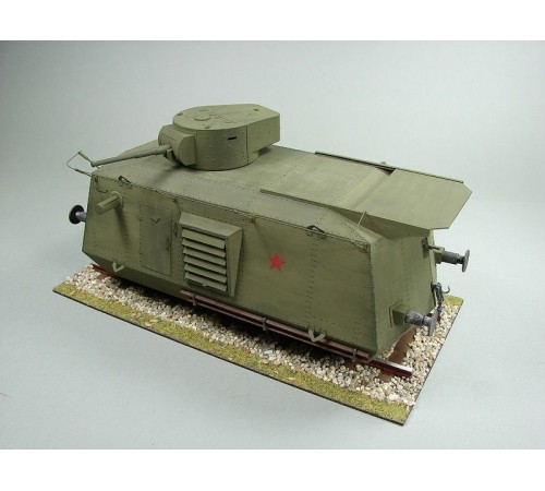Сборная картонная модель Shipyard тяжелая бронедрезина BDT (№44), 1/25