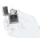 Зажигалка ZIPPO Ace Of Spades с покрытием Brushed Chrome, латунь/сталь, серебристая, 38x13x57 мм