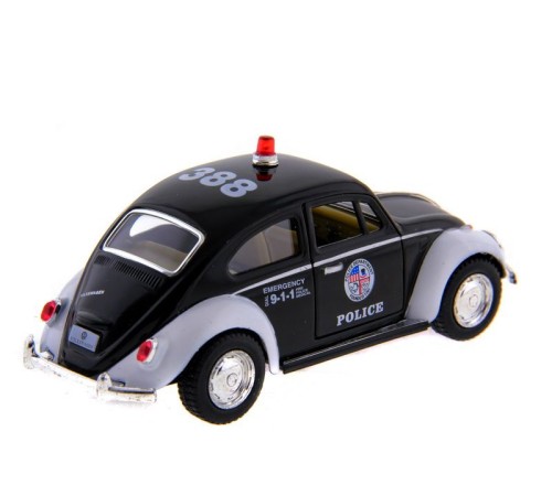 Машина Kinsmart  Volkswagen Classical Beetle (Police) инерция (1/12шт.) 1:32 б/к