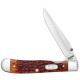 Нож перочинный ZIPPO Chestnut Bone Standard Jigged Trapperlock, 105 мм, коричневый + ЗАЖИГАЛКА 207