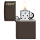 Зажигалка ZIPPO Classic с покрытием Brown Matte, латунь/сталь, коричневая, матовая, 38x13x57 мм