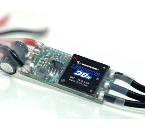 Бесколлекторный регулятор Hobbywing Flyfun-30A-Mini-V5 (30A-45A, Aircraft)
