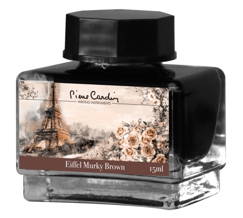 Флакон чернил Pierre Cardin 15мл, серия CITY FANTASY цвет Eiffel Murky Brown (Коричневый Эйфель)