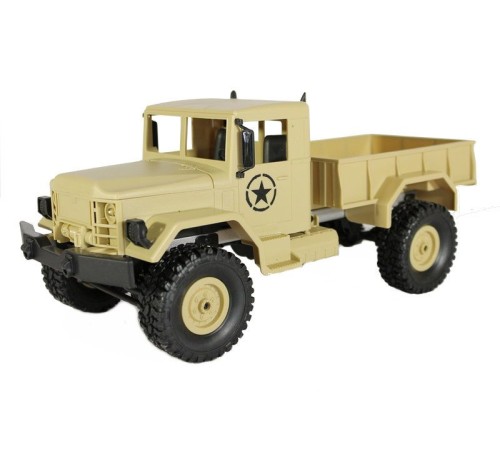 Радиоуправляемая машина MN MODEL военный грузовик (песочный) 4WD 2.4G 1/16 RTR