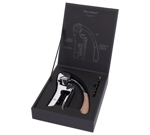 Штопор для вина рычажный L'Atelier du Vin Oeno Motion Wood & Chrome