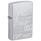 Зажигалка ZIPPO James Bond™ с покрытием Satin Chrome, латунь/сталь, серебристая, 38x13x57 мм