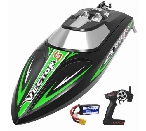 Радиоуправляемый катер Volantex RC Vector S зелёный 2.4G RTR