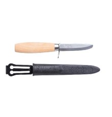 Нож Morakniv Rookie, нержавеющая сталь, деревянная ручка, 12991