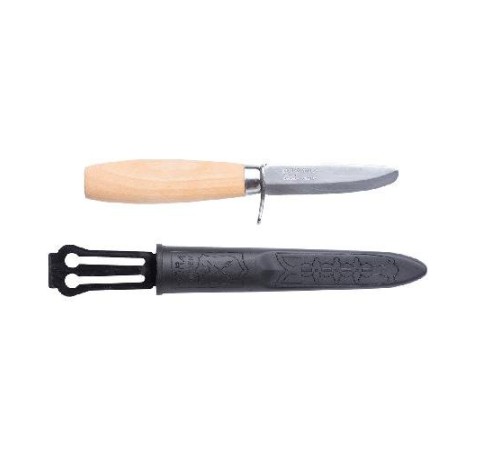 Нож Morakniv Rookie, нержавеющая сталь, деревянная ручка, 12991