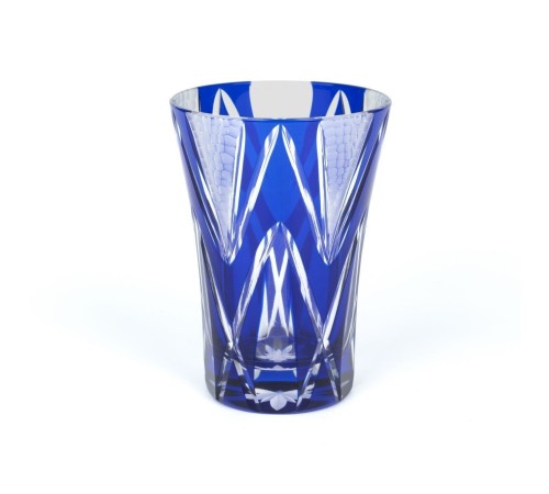 Стакан TAJIMA GLASS Звездные грани 240 мл, лазурный