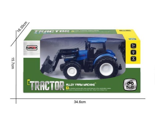 Р/У фермерский трактор Korody с отвалом, мет. кузов 1/24 2.4G 6CH RTR