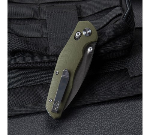 Нож Bestechman Ronan сталь 14C28N, рукоять G10 зеленая