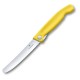 Нож для овощей VICTORINOX SwissClassic, складной, лезвие 11 см с волнистой заточкой, жёлтый