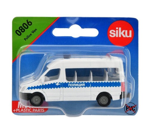 Микроавтобус Siku 0806RUS Полиция, 8 см, белый