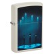 Зажигалка ZIPPO Aliens Design с покрытием Glow In The Dark Green, латунь/сталь, белая, 38x13x57 мм