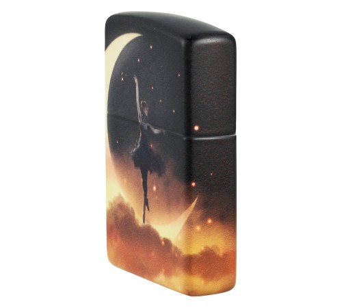 Зажигалка ZIPPO Mythological с покрытием Glow In The Dark Green, латунь/сталь, черная, 38x13x57 мм