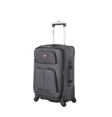 Чемодан WENGER SION, серый, полиэстер 750x750D добби, 37x22x60 см, 35 л