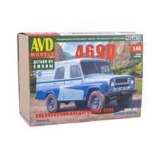 Сборная модель AVD Ульяновский внедорожник 469П, 1/43