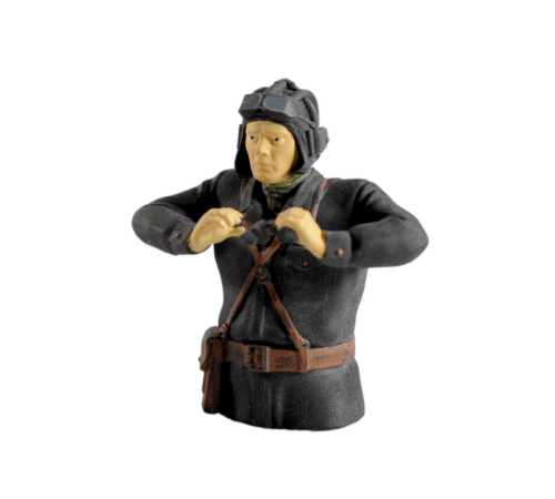 Фигурка. Советский танкист 3, черный комбинезон, 1/16