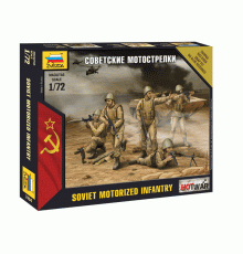 Сборная модель ZVEZDA Советские мотострелки, 1/72