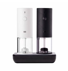 Набор из двух электрических мельниц для специй Huohou White+Black, 19 см