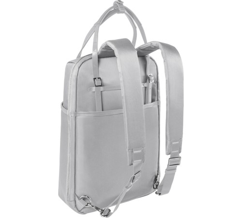 Сумка-рюкзак VICTORINOX Victoria Harmony 15,6'', серебристая, нейлон/кожа/микрозамша, 28x13x41 см