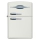 Зажигалка ZIPPO Retro Fridge Design с покрытием White Matte, латунь/сталь, серебристая, 38x13x57 мм