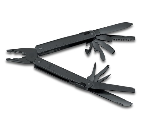 Мультитул VICTORINOX SwissTool BS, 115 мм, 286 г, 29 функций, чёрный, в нейлоновом чехле