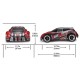 Радиоуправляемая шоссейка Remo Hobby Rally Master (оранжевая) 4WD 2.4G 1/8 RTR