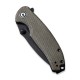 Складной нож CIVIVI Pintail CPM S35VN Steel Black Stonewashed Handle Dark Green Micarta
