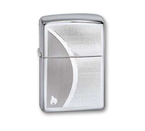 Зажигалка ZIPPO Classic с покрытием High Polish Chrome, латунь/сталь, серебристая, 38x13x57 мм