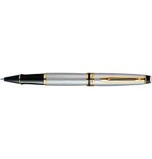 Роллерная ручка Waterman Expert Stainless Steal GT. Корпус - лак, детали дизайна: позолота 23К