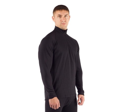 Футболка  мужская WIRY/ дл. рукав/ шерсть 260/ черный/ S, WIRY9099S