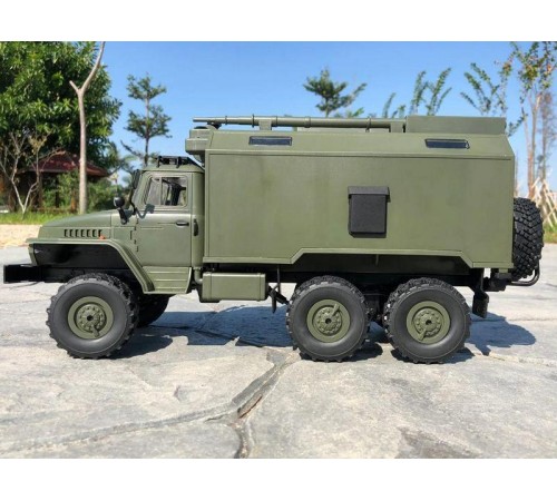 Радиоуправляемая машина WPL УРАЛ (зеленый) 6WD 2.4G 1/16 RTR