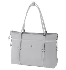 Сумка VICTORINOX Victoria Charisma 15,6'', серебристая, нейлон/кожа/микрозамша, 43x15x33 см, 22 л