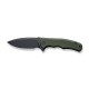 Складной нож CIVIVI Mini Praxis D2 Steel Black Stonewashed OD Handle G10 Green