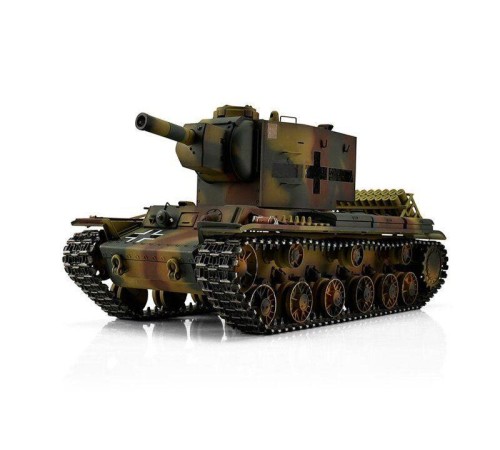 Радиоуправляемый танк Torro KV-2 1/16 откат ствола (для ИК боя), камуфляж V3.0 2.4G RTR
