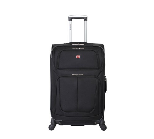 Чемодан WENGER SION, чёрный, полиэстер 750x750D добби, 41x26x70 см, 56 л