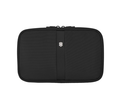 Несессер VICTORINOX TA 5.0 Zip-Around Travel Kit, 3 отделения, чёрный, нейлон, 28x8x18 см, 4 л