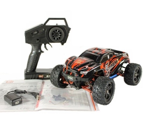 Радиоуправляемый монстр Remo Hobby SMAX Brushless UPGRADE V2.0 (красный) 4WD 2.4G 1/16 RTR