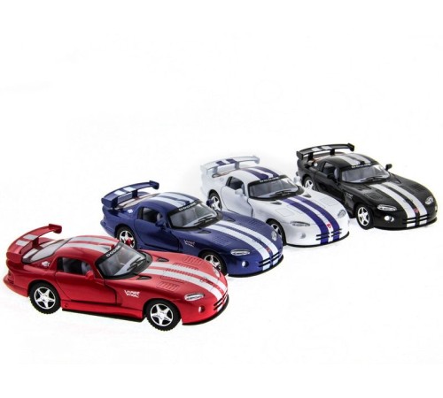 Машина Kinsmart 1:36 Dodge Viper GTSR инерция (1/12шт.) б/к