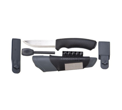 Нож Morakniv BushCraft Survival, нержавеющая сталь, черный, 11835