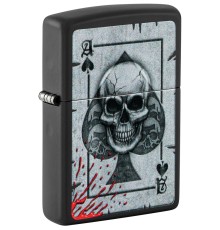 Зажигалка ZIPPO с покрытием Black Matte, латунь/сталь, черная, матовая, 38x13x57 мм