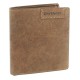Портмоне WENGER Wildspitz, коричневый, кожа нубук, 9,5×2×10,5 см