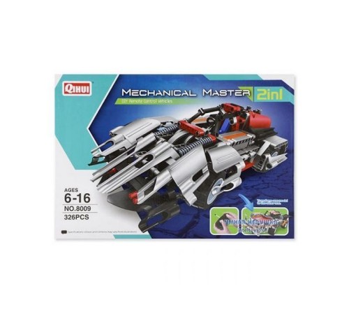Р/У конструктор Qihui Mechanical Master 2 в 1 Спорткары (326 деталей)