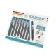Шариковая ручка Hauser 4-в-1 Trendz, пластик, чернила: голубые, фиолетовые, розовые, оранжевые
