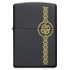 Зажигалка ZIPPO Celtic Design с покрытием Black Matte, латунь/сталь, чёрная, матовая, 38x13x57 мм