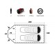 Палатка Trimm X3mm DSL, оранжевый 2+1, 45565