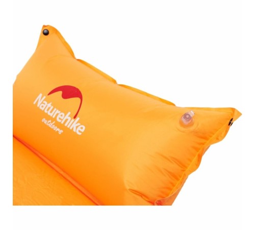 Коврик для сна Naturehike NH15Q002-D с подушкой оранжевый, 6927595705100